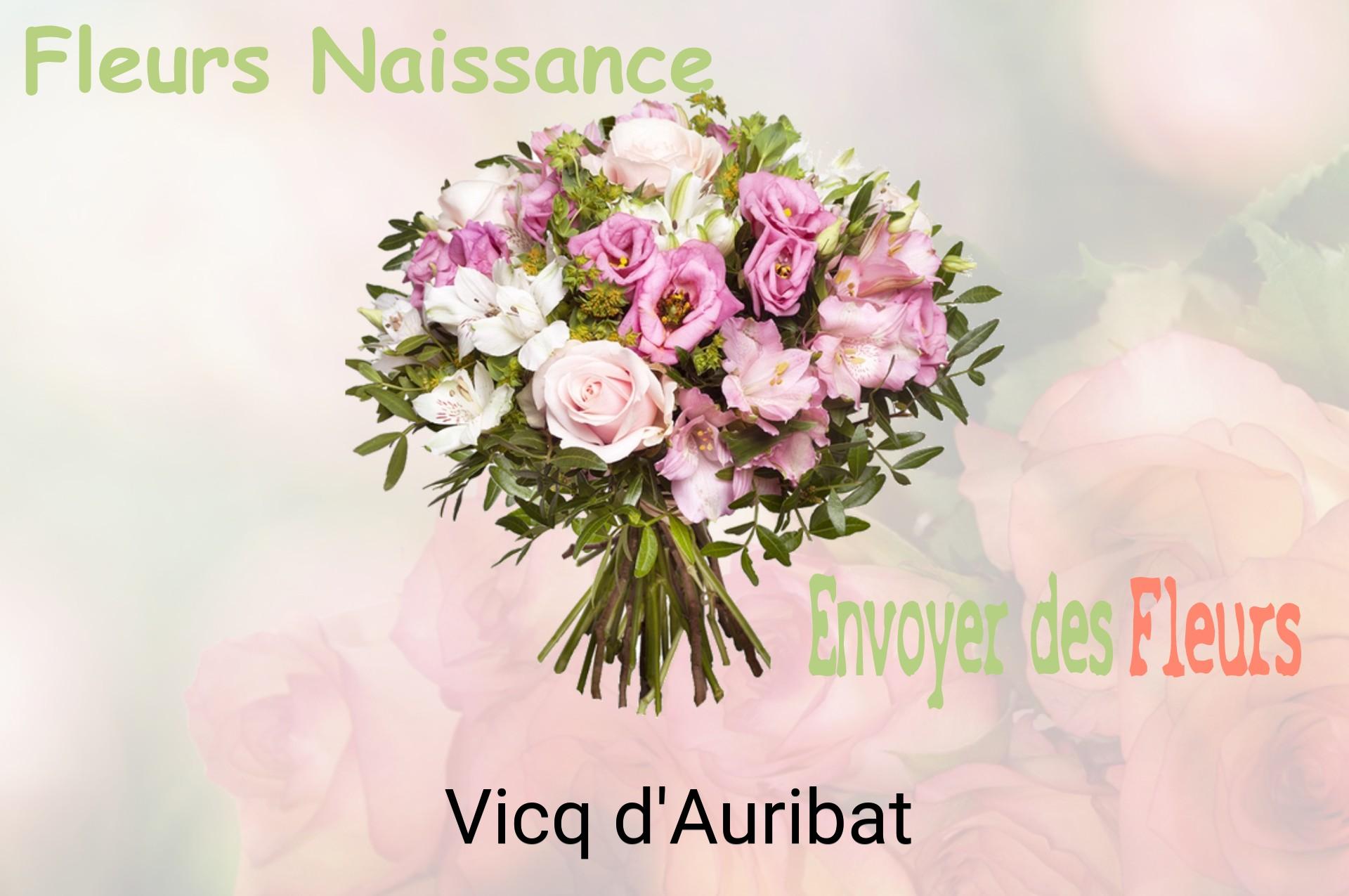 Bouquet de fleurs de naissance livré à Vicq-d'Auribat